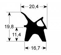 Уплотнитель дверной 735x1310 мм для LAINOX, арт. 70042160