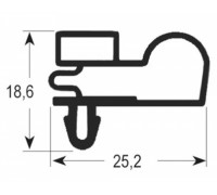 Уплотнитель 9010 1545x650мм для Iberna, Mondial и др.
