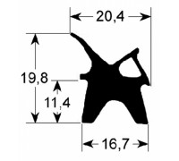 Уплотнитель дверной 675x775 мм для LAINOX, арт. LAR70042510