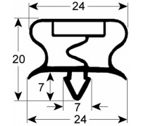Уплотнитель 380x515мм GASKET800 профиль 9195 для холодильного оборудования Williams