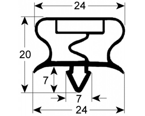 Уплотнитель 380x515мм GASKET800 профиль 9195 для холодильного оборудования Williams